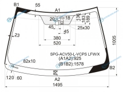 SPG-ACV50-L-VCPS LFWX Стекло лобовое + дд TOYOTA CAMRY ACV50 11-18