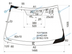 TOYT0035 Стекло лобовое + дд TOYOTA CAMRY ACV50 11-18
