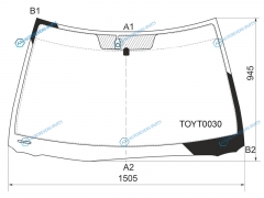 TOYT0030 Стекло лобовое + дд TOYOTA CAMRY RHD 01-06