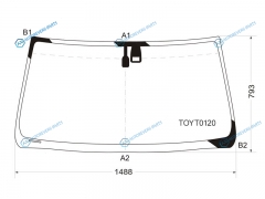 TOYT0120 Стекло лобовое + дд TOYOTA LAND CRUISER PRADO 35DLEXUS GX470 02-09