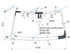 SPG-FJ150-L-VCPS LFWX Стекло лобовое + дд TOYOTA LAND CRUISER PRADO J150 09-17