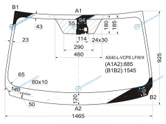 AS40-L-VCPS LFWX Стекло лобовое + дд TOYOTA RAV4 C4 13-19