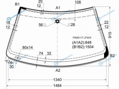 FW02117 LFWX Стекло лобовое + дд VOLKSWAGEN GOLF IV 345D 97-03  BORAJETTA 4D 98-06