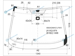 8583AGNMVZ LFWX Стекло лобовое + дд VOLKSWAGEN GOLF PLUS MPV 05-14