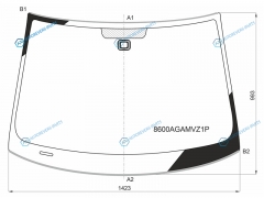8600AGAMVZ1P Стекло лобовое + дд VOLKSWAGEN GOLF V 35D HBK 03-08GOLF VI 8-12