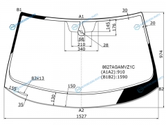 8627AGAMVZ1C Стекло лобовое + дд VOLKSWAGEN TIGUAN 17-