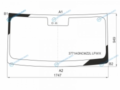 3771AGNCMZ2L LFWX Стекло лобовое + камера дд IVECO DAILY VI 20-