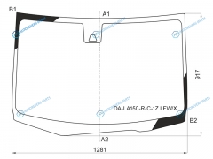 DA-LA150-R-C-1Z LFWX Стекло лобовое + камера DAIHATSU MOVE 14-