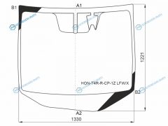 HON-T4R-R-CP-1Z LFWX Стекло лобовое + камера HONDA JADE 15-