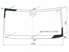 HN-TYO-R-C-1Z LFWX Стекло лобовое + камера HONDA N-BOX JF1-2 11-17