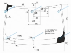 NI-J50-VCSS LFWX Стекло лобовое + камера INFINITI EX253537 08-13INFINITI QX50 13-17