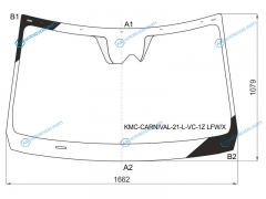 KMC-CARNIVAL-21-L-VC-1Z LFWX Стекло лобовое + камера KIA CARNIVAL IV 20-