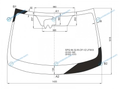 SPG-NI-32-R-CP-1Z LFWX Стекло лобовое + камера NISSAN X-TRAIL T32 14-17