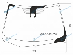 NE50-R-C-1Z LFWX Стекло лобовое + камера TOYOTA COROLLA AXIOFIELDER 45D 15-