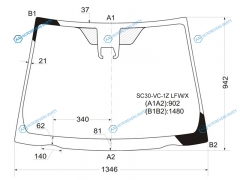 SC30-VC-1Z LFWX Стекло лобовое + камера TOYOTA VITZ 10-