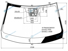 5179AGACIMW3V Стекло лобовое +3 камеры + дд MAZDA CX-5 12-13