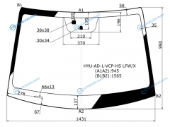 HYU-AD-L-VCP-HS LFWX Стекло лобовое +дзапотевания HYUNDAI ELANTRA 16-20