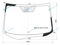 RM4-R-CPS LFWX Стекло лобовое +дд HONDA CR-V RM1RM4 12-17