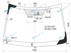 56101-33989 Стекло лобовое +дд TOYOTA CAMRY ACV50 11-18