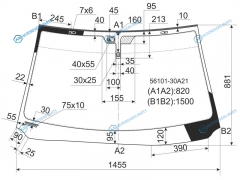 56101-30A21 Стекло лобовое +дд в клей LEXUS GS300350430460 05-12