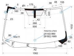 FW02703 LFWX Стекло лобовое ACURA MDX 06-13