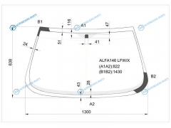 ALFA146 LFWX Стекло лобовое ALFA ROMEO 145 35D 94-00ALFA 146 94-01