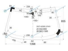 2037AGSM LFWX Стекло лобовое ALFA ROMEO 147 35D 00-10