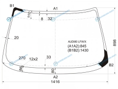 AUDI80 LFWX Стекло лобовое AUDI 80 B3 45D 87-91AUDI B4 91-96