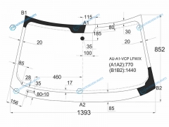 AU-A1-VCP LFWX Стекло лобовое AUDI A1 35D HBK 09-18