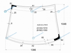 AUDIA2 LFWX Стекло лобовое AUDI A2 00-07