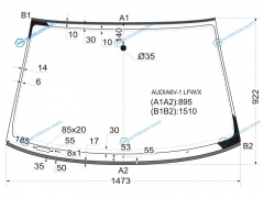 AUDIA6V-1 LFWX Стекло лобовое AUDI A6 ALLROAD 5D 00-06