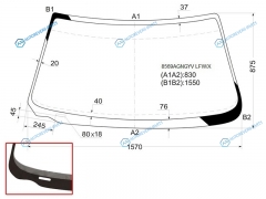 8569AGNGYV LFWX Стекло лобовое AUDI A8 99-02