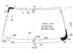 AUDIA8-L LFWX Стекло лобовое AUDI A8 99-02