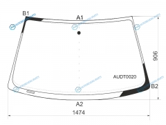 AUDT0020 Стекло лобовое AUDI A6S6 4D 97-04
