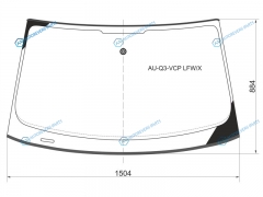 AU-Q3-VCP LFWX Стекло лобовое AUDI Q3 11-18