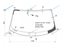 AUDITT-07-VP LFWX Стекло лобовое AUDI TT 06-14