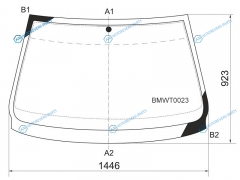 BMWT0023 Стекло лобовое BMW 5-SERIES E39 45D 95-03