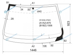 E39 LFWX Стекло лобовое BMW 5-SERIES 45D 95-03