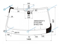 2460AGNGYV Стекло лобовое BMW X1 E84 09-15