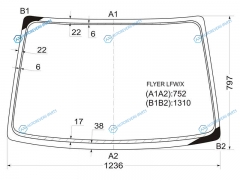 FLYER LFWX Стекло лобовое BYD 5D HBK 02-