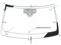 5394AGNCHMVZ1L Стекло лобовое c обогревом щеток + дд +2 камеры MERCEDES-BENZ GLSGLE 16-19
