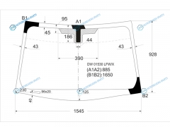 DW01530 LFWX Стекло лобовое CADILLAC SRX 04-10