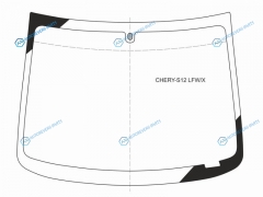 CHERY-S12 LFWX Стекло лобовое CHERY KIMO(S12) 5D HBK 07-15