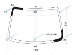 3022AGNBL Стекло лобовое CHEVROLET AVEO 45D 06-11DAEWOO GENTRA 4D 06-11