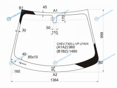 CHEV-T300-L-VP LFWX Стекло лобовое CHEVROLET AVEO 45D 11-
