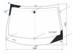 CHVT0007 Стекло лобовое CHEVROLET COBALT 4D 12-RAVON R4 16-