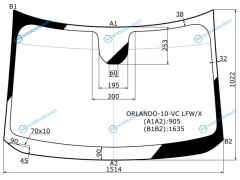 ORLANDO-10-VC LFWX Стекло лобовое CHEVROLET ORLANDO 11-15