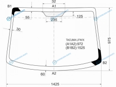 TACUMA LFWX Стекло лобовое CHEVROLET REZZO 5D 02-08CHEVROLET 02-08
