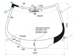 DW01293 LFWHX Стекло лобовое CHEVROLET VENTUREOPEL SINTRA 96-00