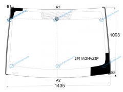 2741AGNVZ1P Стекло лобовое CITROEN BERLINGOPEUGEOT PARTNER 08-